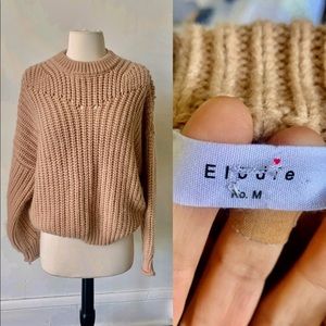 Elodie Blush Knit Heavy Sweater